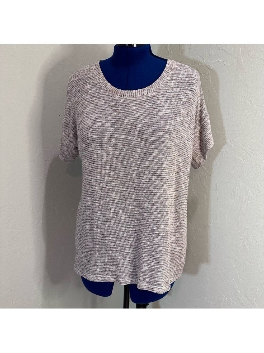 Bobeau Collection Short Sleeve Knit Sweater Size Large